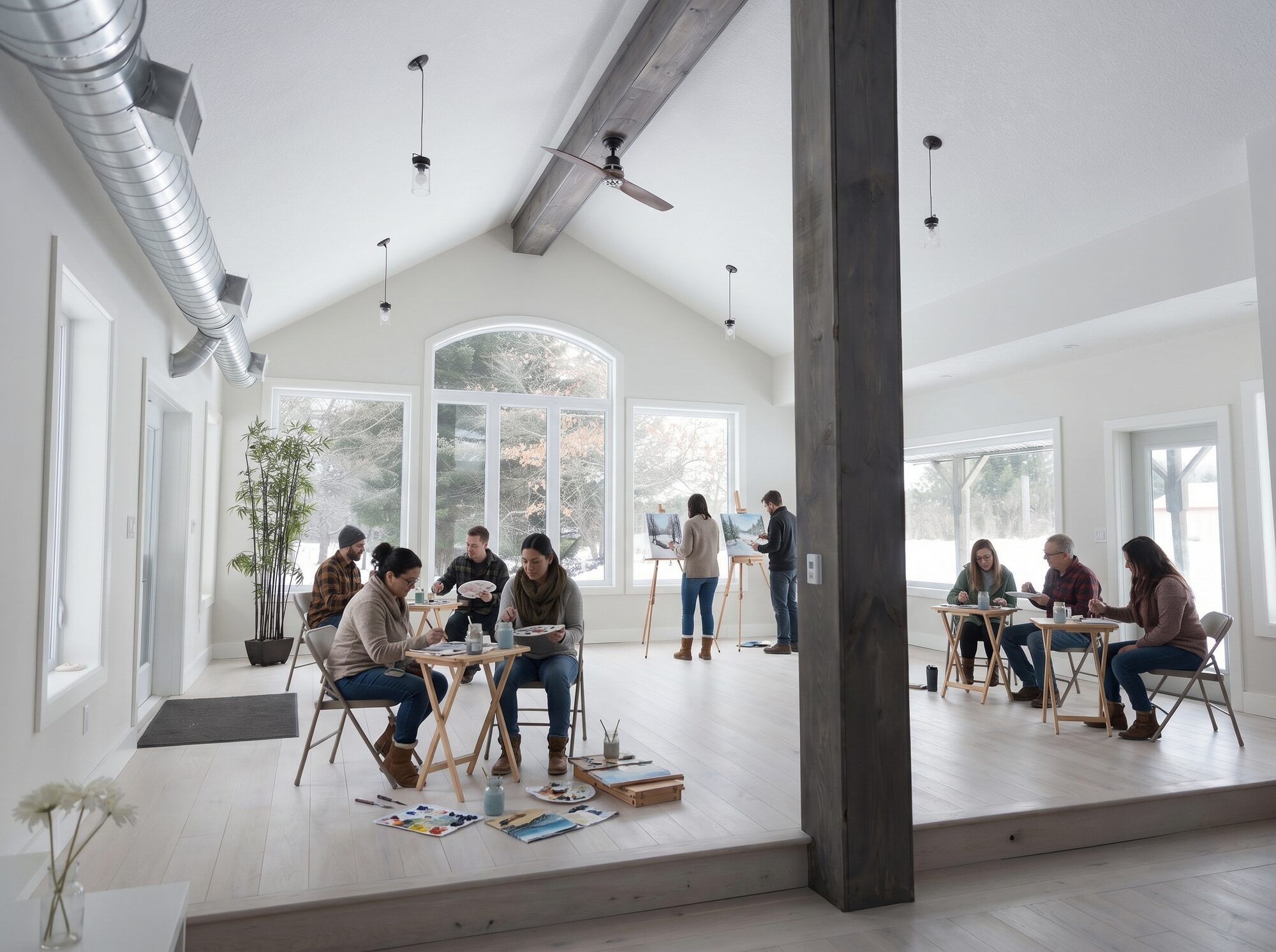 Studio Loft at Fernwood Hills — open floor space for gatherings and workshops