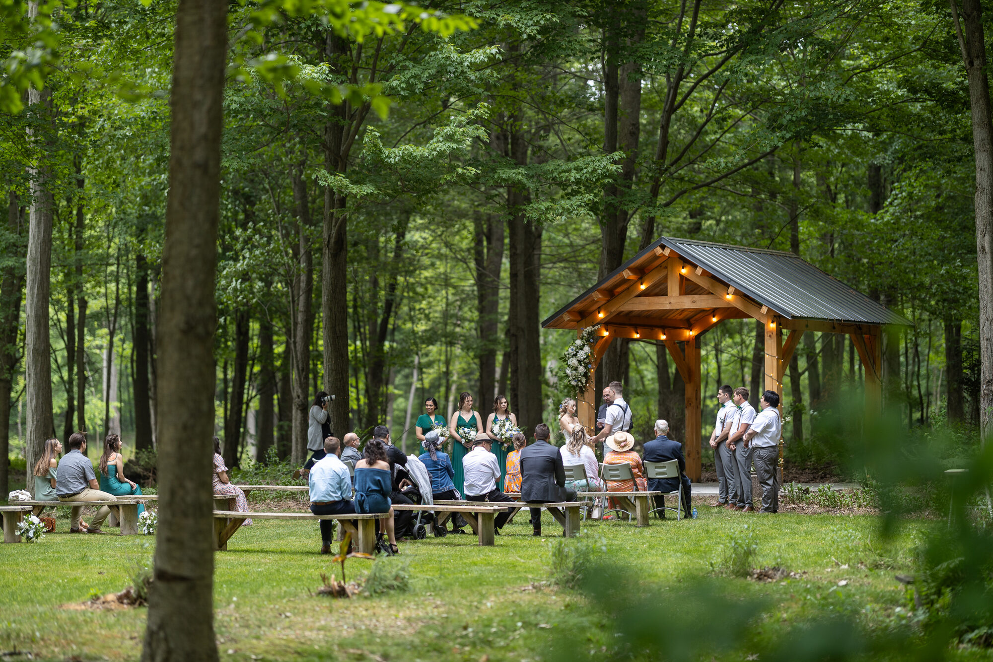 Micro wedding near London Ontario at Fernwood Hills